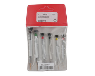 set antimagnetische precisieschroevendraaiers.