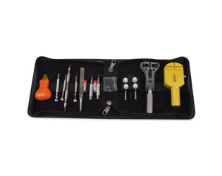 Horlogemakersset in zwarte etui