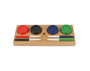 Blok met 4 oliepotjes/oliegevers