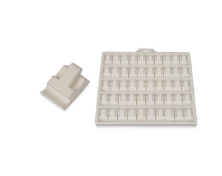 SUPPORTS DE BAGUE DELTA 2000 BLANCS PAR 50