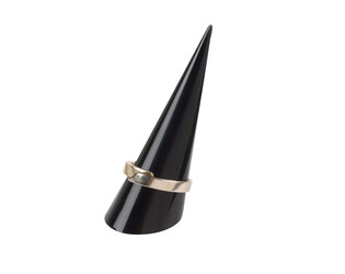 SOCLE CONIQUE POUR BAGUES-NOIR