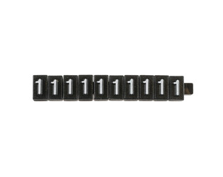 CHIFFRES 1 NOIRS -PAR 10