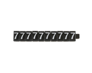 CHIFFRES 7 NOIRS -PAR 10