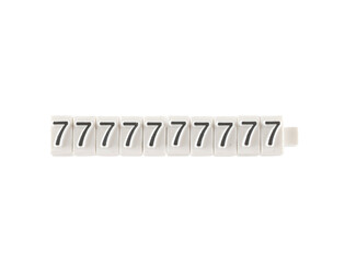 CHIFFRES 7 BLANCS -PAR 10