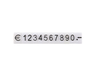 Los teken "." wit 3 mm - 10 stuks
