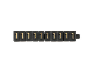 CHIFFRES  1  NOIRS -PAR 10