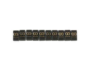 CHIFFRES  00  NOIRS -PAR 10