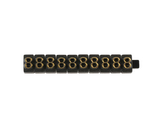 CHIFFRES  8   NOIRS -PAR 10