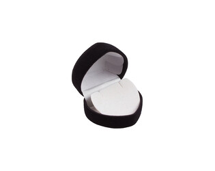 ÉCRIN COEUR POUR BOUCLES D'OREILLES-NOIR
