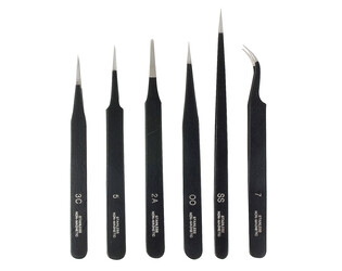 Set van 6 pincetten - E.P.