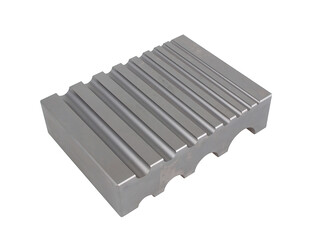 Scharnierank halfrond plat