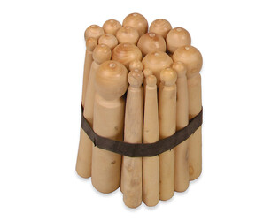 20 BOUTEROLLES EN BOIS  6 - 25 MM