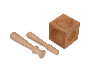 DE A EMBOUTIR EN BOIS AV./ 2 BOUTEROLLES