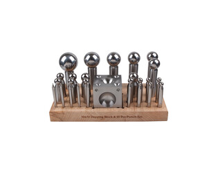 SET DE 26 BOUTEROLLES AVEC DÉ À EMBOUTIR