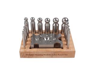 SET DE 14 BOUTEROLLES AVEC DÉ À EMBOUTIR