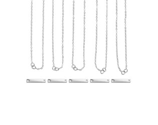 RECTANGLES LAITON ARGENTÉS JEWELRY KIT
