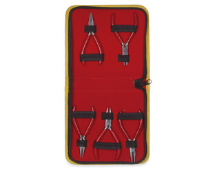 SET DE 5 PINCES AVEC MANCHES ROUGES