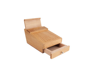 Frees- en tangenstandaard met lade - hout