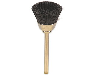 BROSSE RONDE NOIRE AVEC AXE