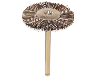 BROSSE H.M. 21 MM BRUNE AVEC AXE
