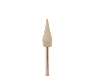POINTE CAOUTCHOUC 6X16 MM BLANC