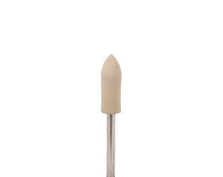 POINTE CAOUTCHOUC 6X16 MM BLANC FIN