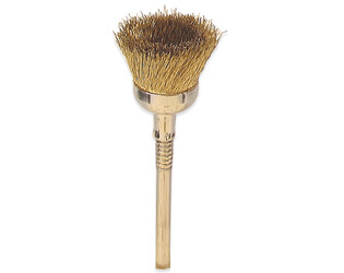 BROSSE RONDE LAITON AVEC AXE