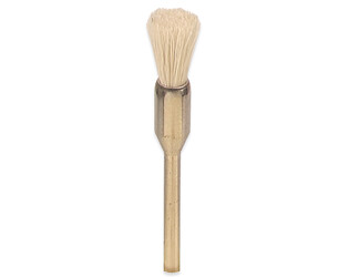 BROSSE PINCEAU H.M. BLANC AVEC AXE