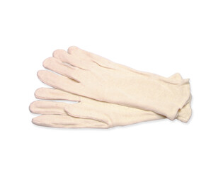 PAIRE DE GANTS D'ETALAGE ECRU