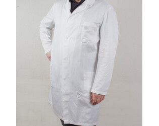 TABLIER EN COTON BLANC EES