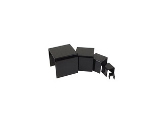 SET DE 5 PRÉSENTOIRS À ÉTAGES- NOIRS