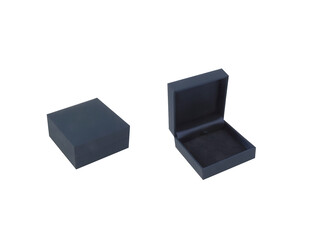BOITES À BAGUES 90X90X41 MM BLEUES