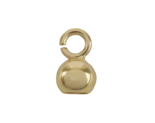 Capsules anneau ouvert 4.0 mm jaune 9 carats
