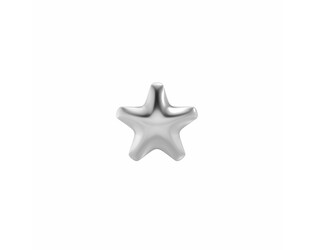 6PAIRE DE B.O. ACIER ETOILES BLANCHES