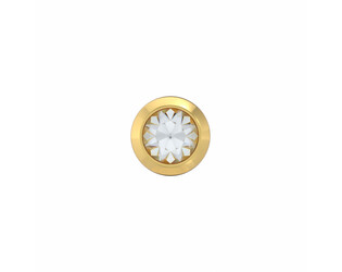 6PAIRE DE B.O. DOREES FLEURS BLANCHES