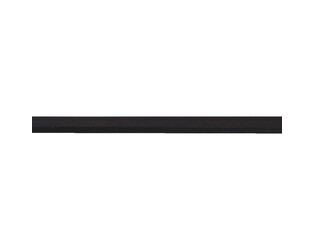 Corde caoutchouc noire section rectangle 4.0 x 2.0 mm