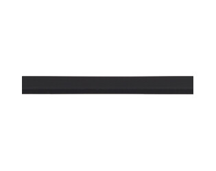 Corde caoutchouc noire section rectangle 7.5 x 2.0 mm