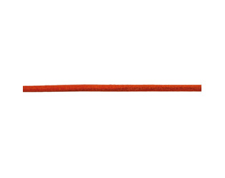 Corde en cuir  orange 2.0 mm
