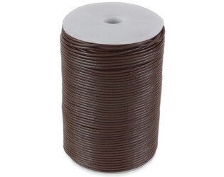 Corde en cuir  brun 2.0 mm