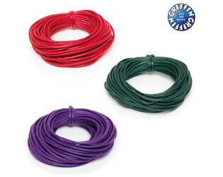 CORDONS EN COTON CIRE BLANC 0.8 MM