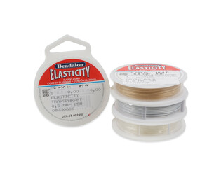 FIL ELASTIQUE SATIN SILVER 0,8 MM - 5 METRES