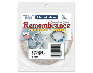 Memory wire collier remembrance wit 28 gram Beadalon