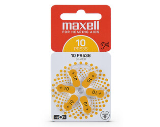 Batterij gehoortoestel 10 geel Maxell