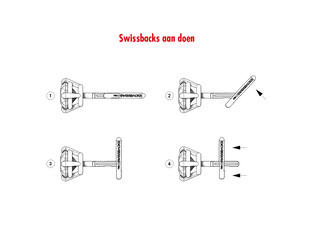 Swissback normal 1.0 mm or jaune 18 carats