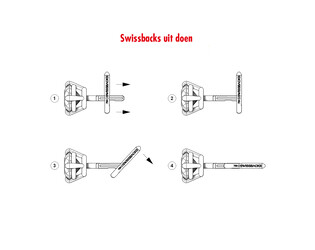 Swissback normal 1.0 mm or jaune 18 carats