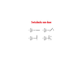 Swissback 1.0 mm or blanc 18 carats