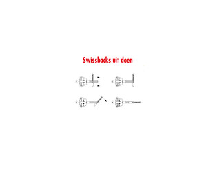 Swissback 1.0 mm or blanc 18 carats