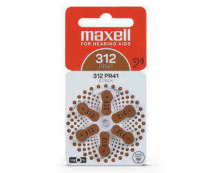 Batterij gehoortoestel 312 bruin Maxell