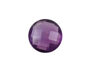 Améthiste véritable taille facettes double face 6.0 mm