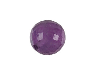 Améthiste véritable taille perle 1 trou 8.0 mm